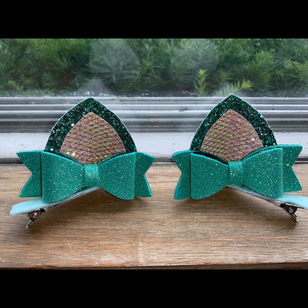 Cat ear barrettes